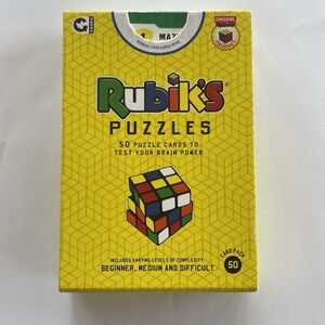 NEW Rubik's Cube 50‎ Puzzle Cards Game